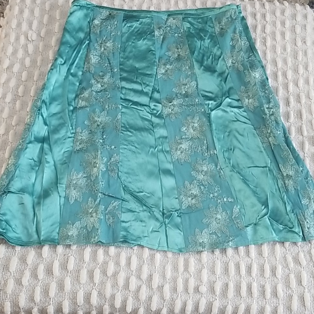 Heart Moon Star Embroidered Circle Skirt